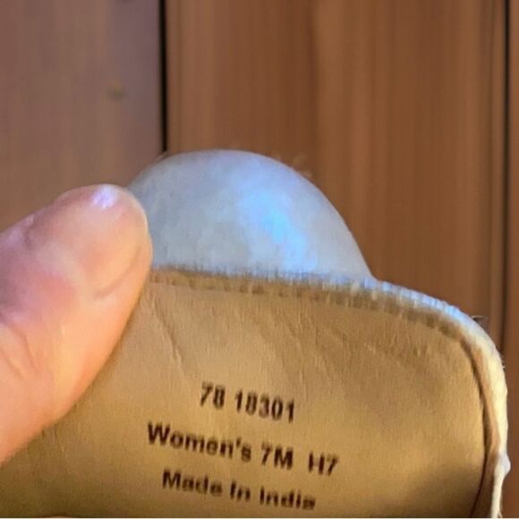 Johnston & Murphy Penelope Ice Crackle Leather Loafers Size 7 in EUC - Picture 4 of 5